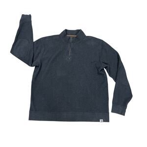 Carhartt Relaxed Fit Quarter Zip Pullover Men’s Size XL Gray w/Elbow Pads